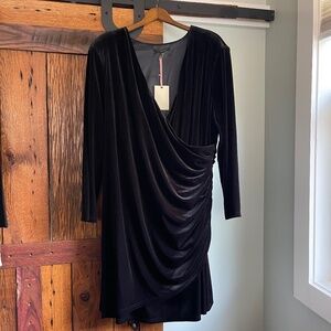 Alex Marie 24W Black Cocktail Dress